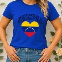 Retro Venezuela Flag Athletic Sport Heart Meaningful Gift Women's T-Shirt thumb 2