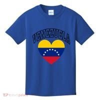 Retro Venezuela Flag Athletic Sport Heart Meaningful Gift Kids T-Shirt thumb 0