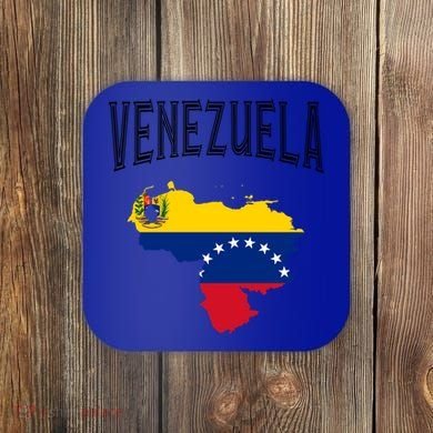 Retro Venezuela Flag Vintage Throwback Athletic Gift Coaster
