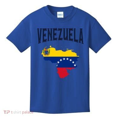 Retro Venezuela Flag Vintage Throwback Athletic Gift Kids T-Shirt