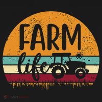 Retro Vintage Farm Life Farming Tractor Family Farmer T-Shirt thumb 7