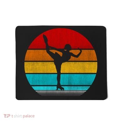 Retro Vintage Figure Skating Mousepad