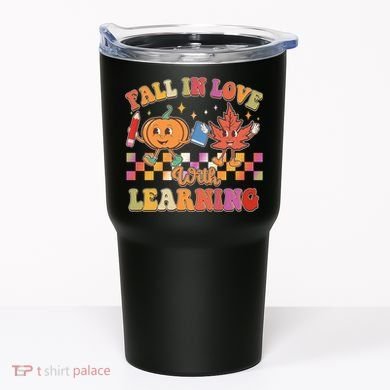 Retro Vintage Fall In Love With Learning Tumbler