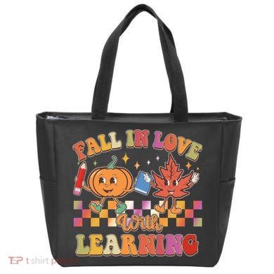 Retro Vintage Fall In Love With Learning Tote Bag