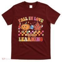 Retro Vintage Fall In Love With Learning T-Shirt thumb 0