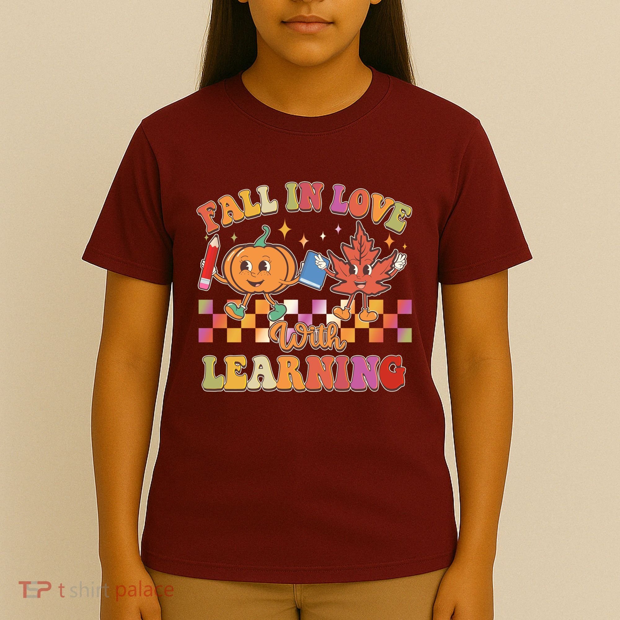 Retro Vintage Fall In Love With Learning T-Shirt