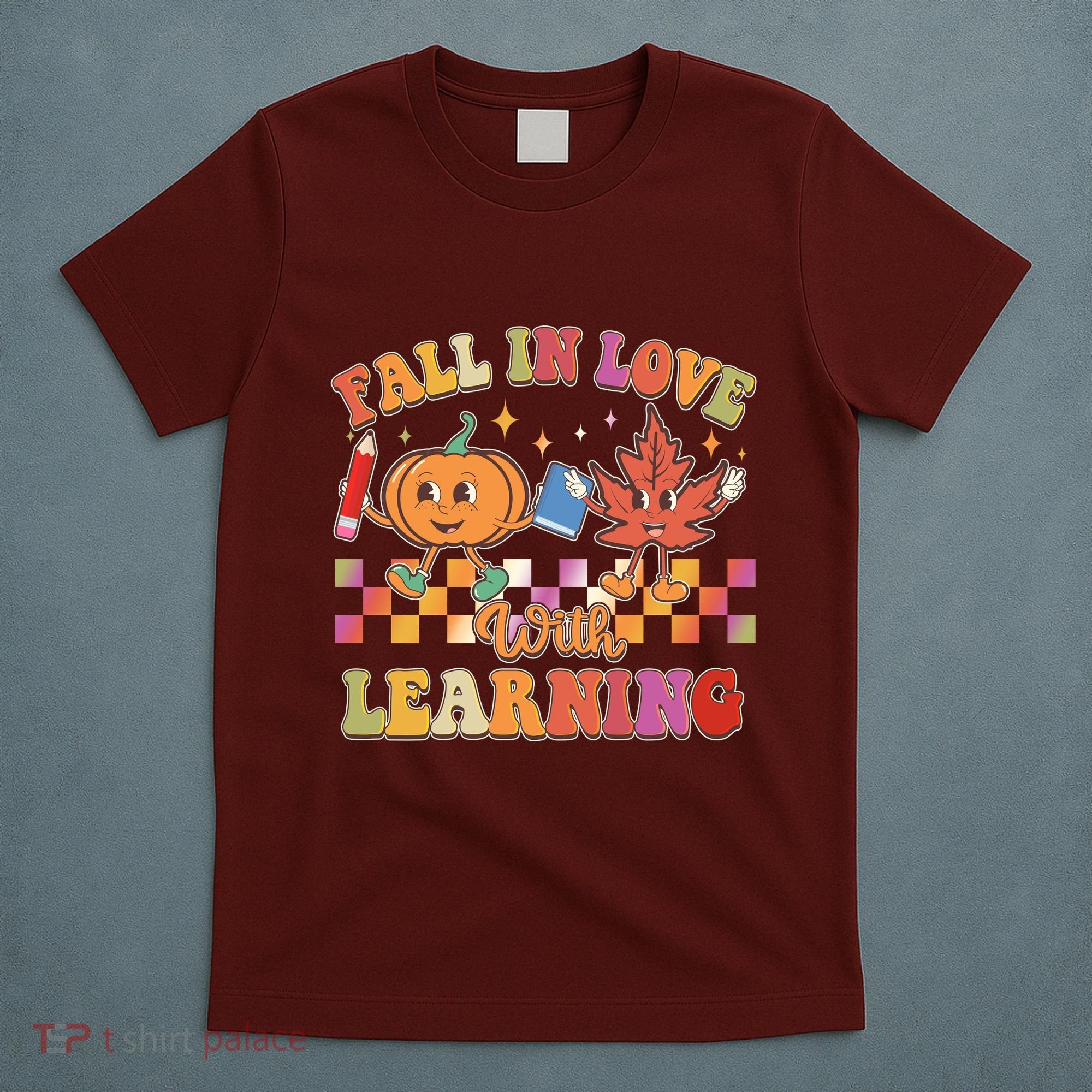 Retro Vintage Fall In Love With Learning T-Shirt