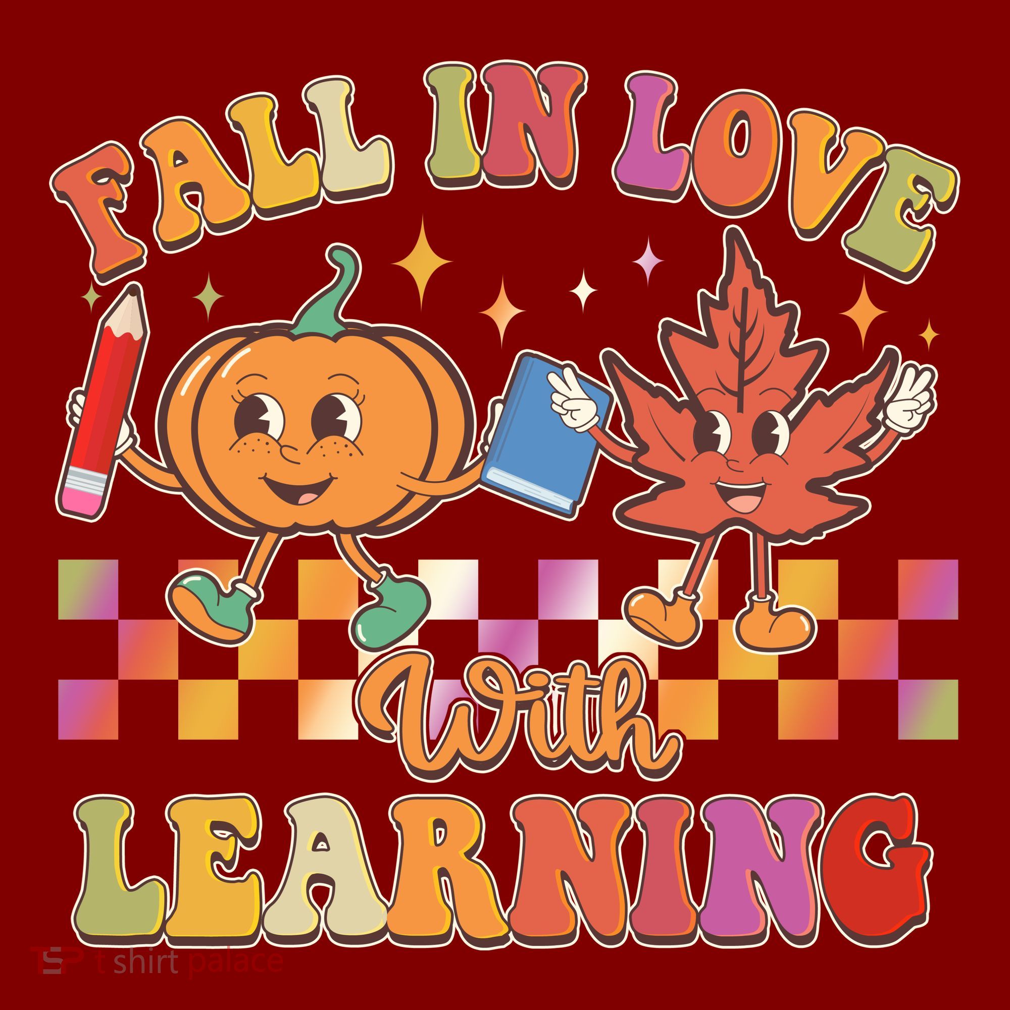 Retro Vintage Fall In Love With Learning T-Shirt