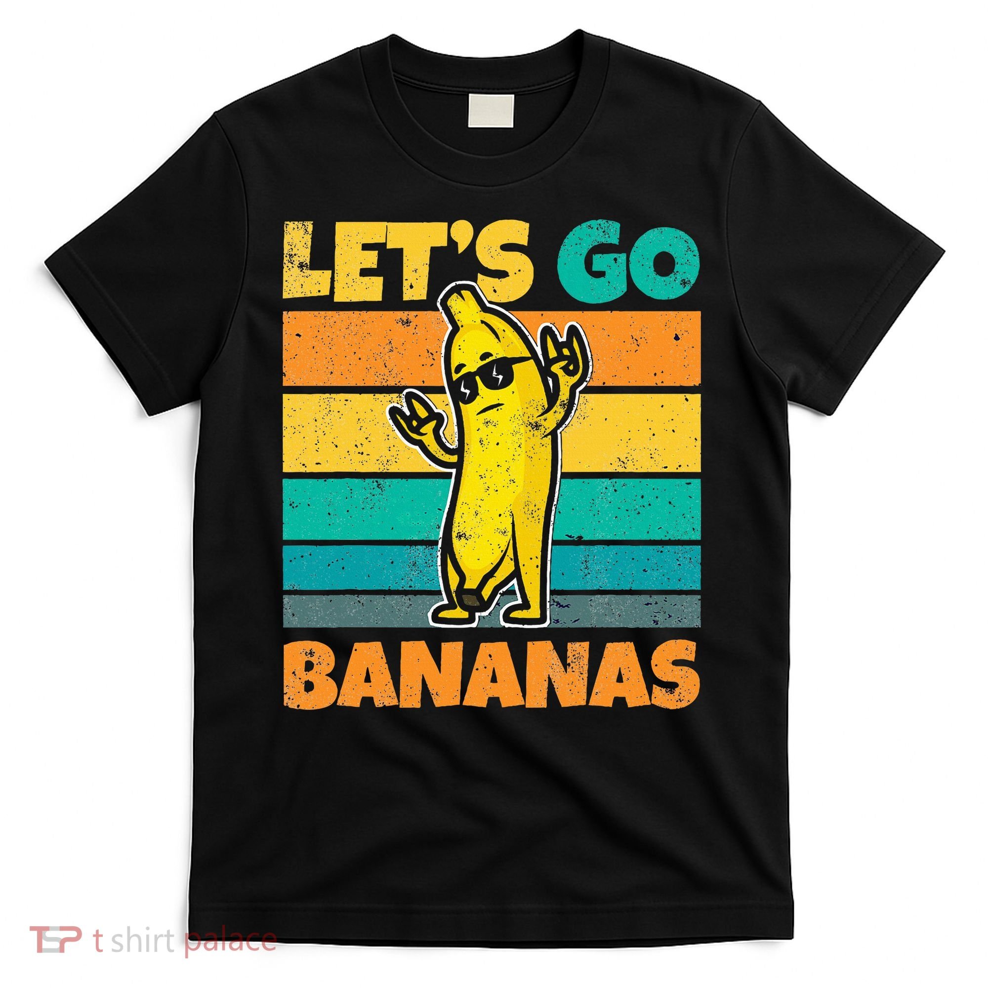 Retro Vintage Funny Banana Meme Let Go Banana Rocker Bananas T-Shirt