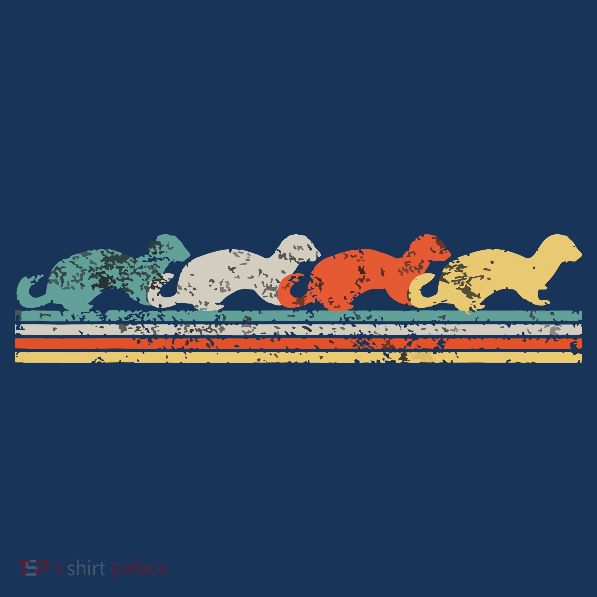 Retro Vintage Ferret T-Shirt