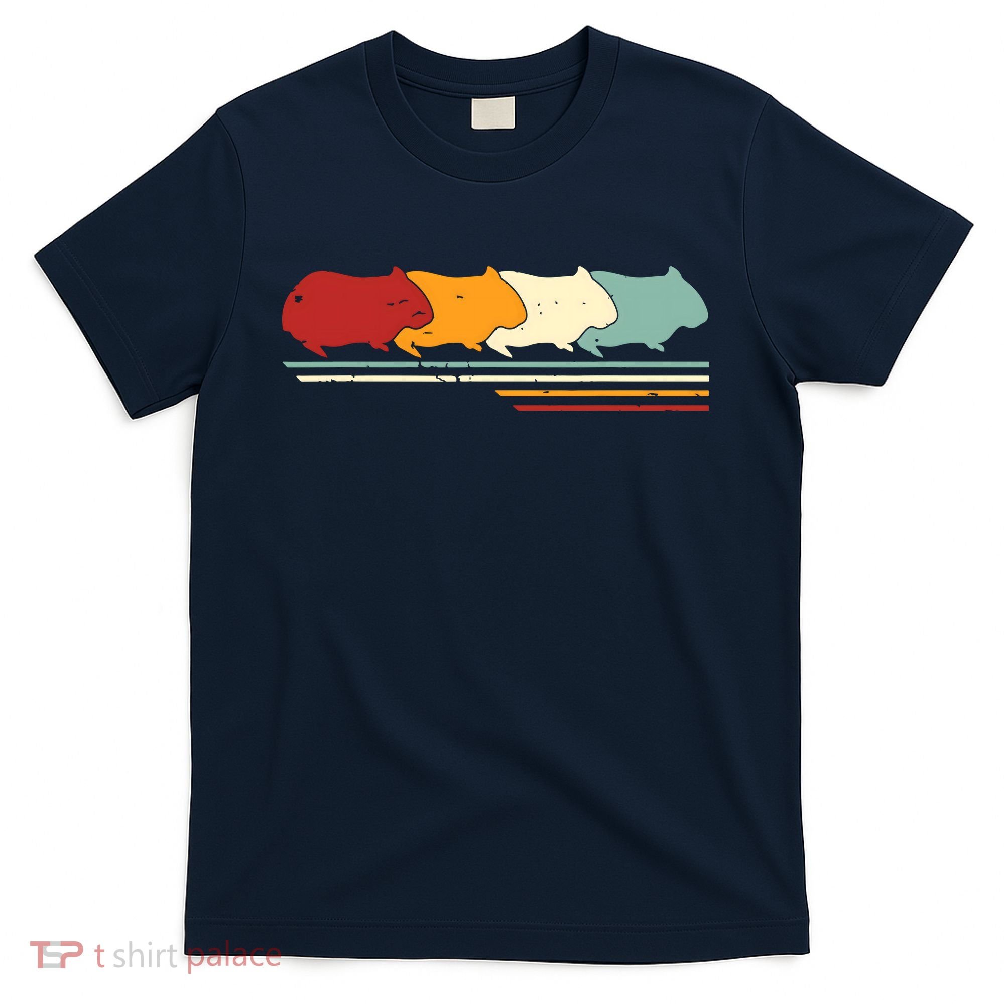 Retro Vintage Guinea Pig Animal Lover Gift T-Shirt