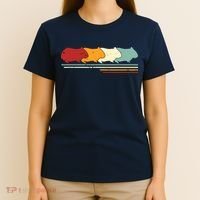 Retro Vintage Guinea Pig Animal Lover Gift T-Shirt thumb 4