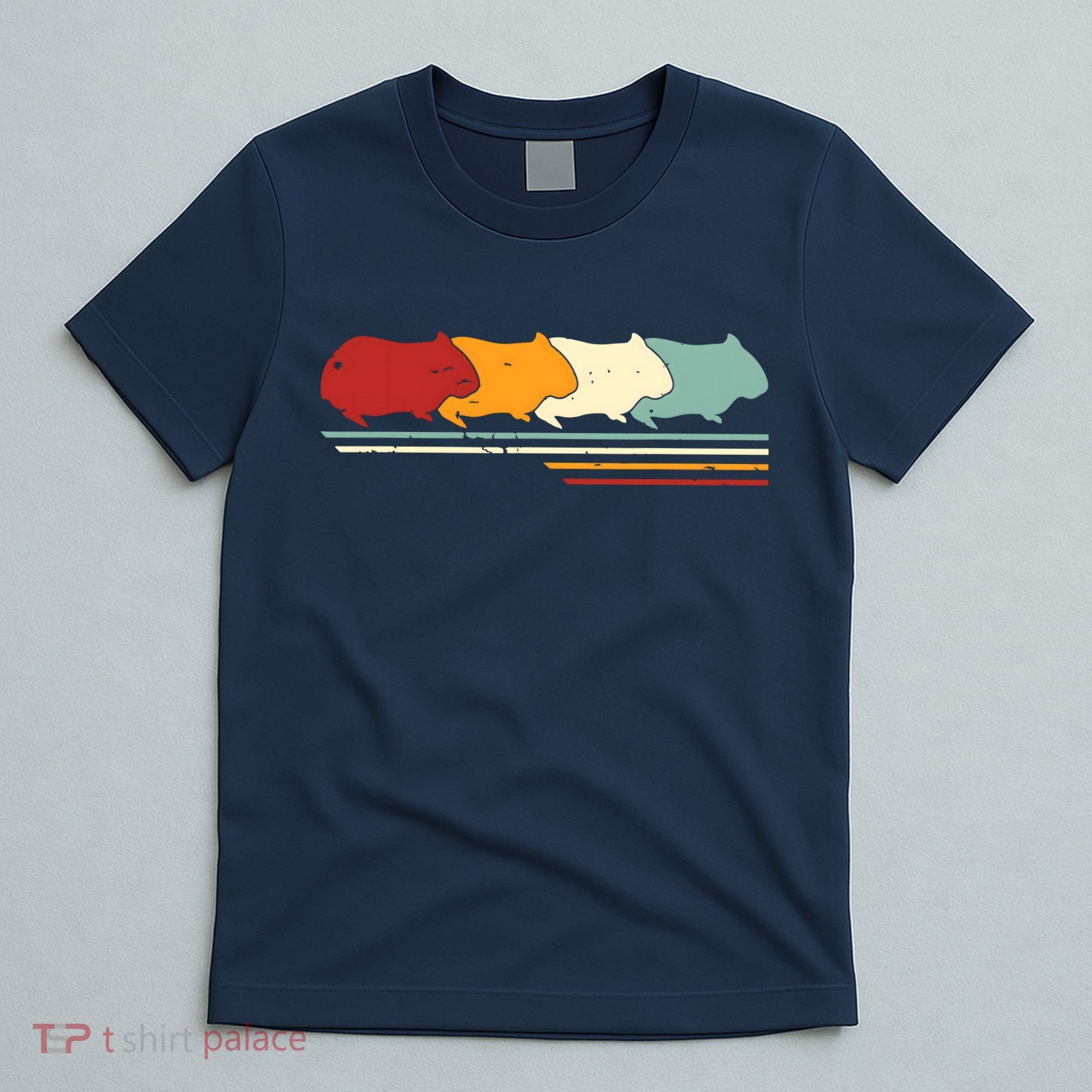 Retro Vintage Guinea Pig Animal Lover Gift T-Shirt