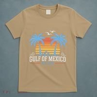 Retro Vintage Gulf Of Mexico Est 1550 Ideal Beach Wear T-Shirt thumb 5