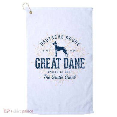 Retro Vintage Great Dane Golf Towel