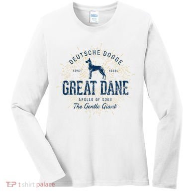 Retro Vintage Great Dane Women's Long Sleeve Shirt