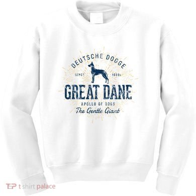Retro Vintage Great Dane Kids Sweatshirt