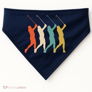 Retro Vintage Golf Lover USA-Made Doggie Bandana