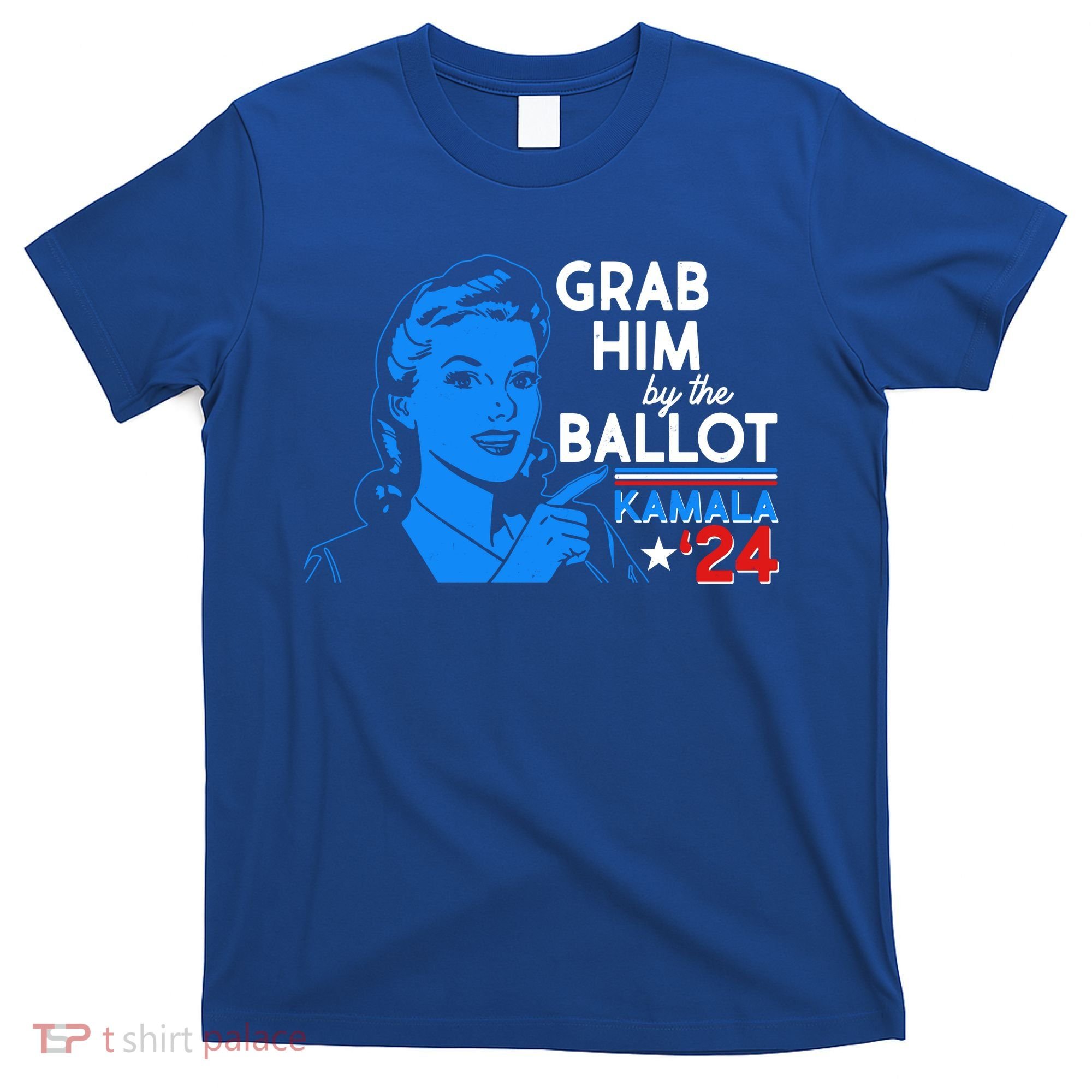 Retro Vintage Grab Him The Ballot Kamala Harris 2024 T-Shirt