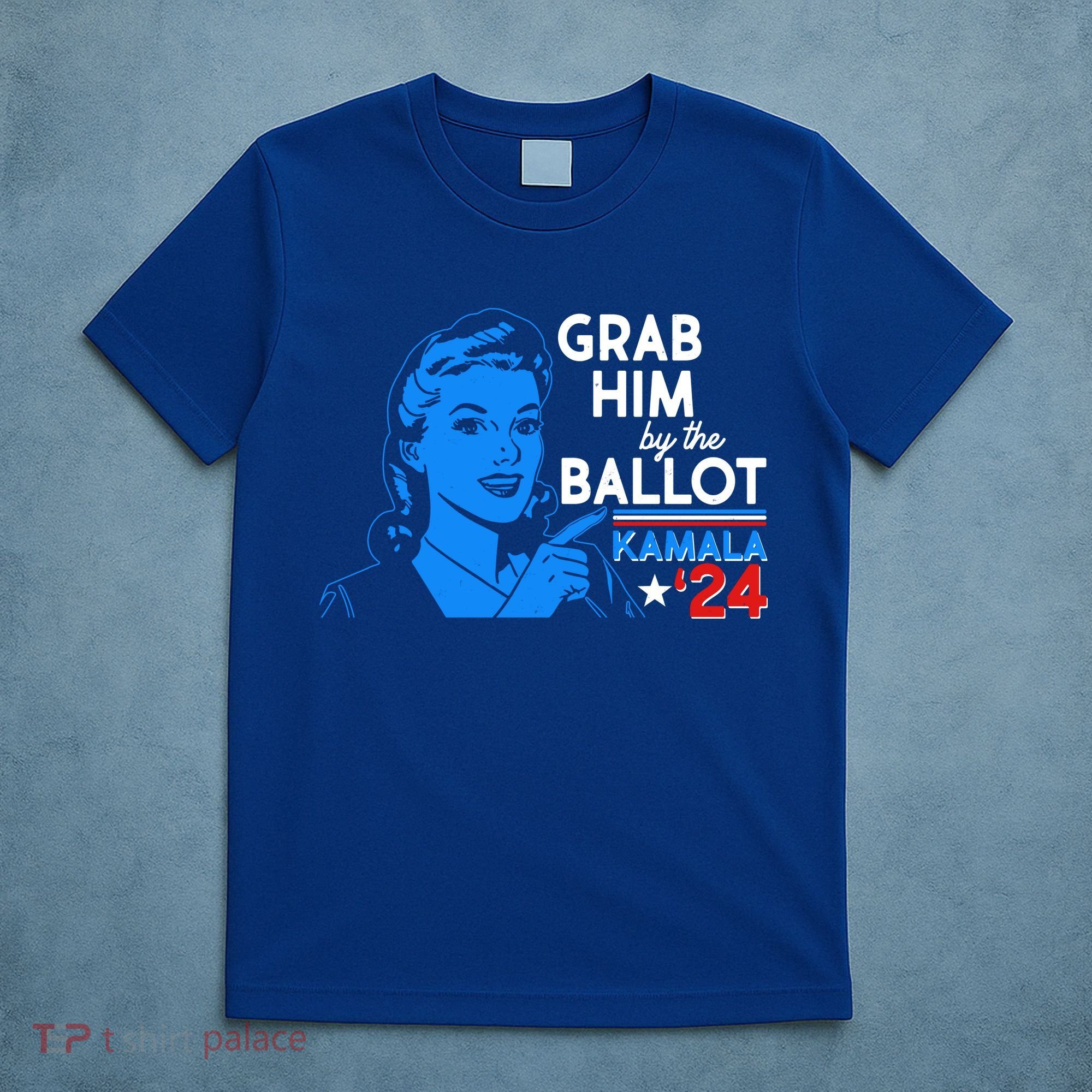 Retro Vintage Grab Him The Ballot Kamala Harris 2024 T-Shirt