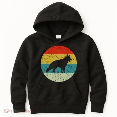 Retro Vintage German Shepherd Kids Hoodie