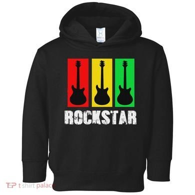 Rockstar Vintage Guitar Toddler Hoodie