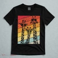 Retro Vintage Giraffe Sunglasses Gifts Funny Animal Lover T-Shirt thumb 5