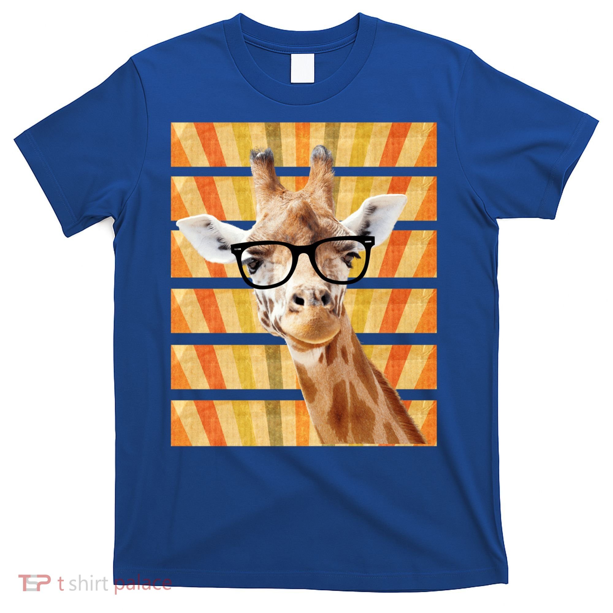 Retro Vintage Giraffe Sunglasses Funny Animal Lover Cool Gift T-Shirt