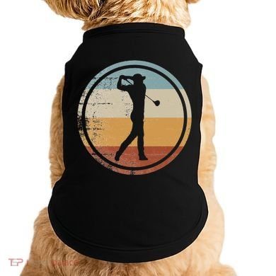 Retro Vintage Golfer Design Golf coach Doggie Tank