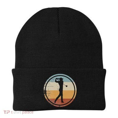 Retro Vintage Golfer Design Golf coach Beanie