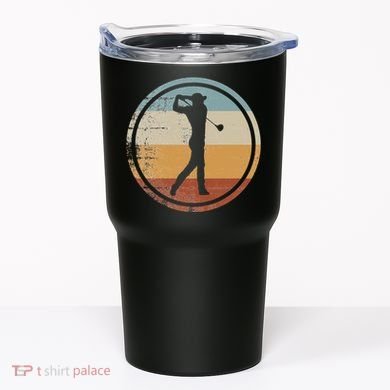 Retro Vintage Golfer Design Golf coach Tumbler