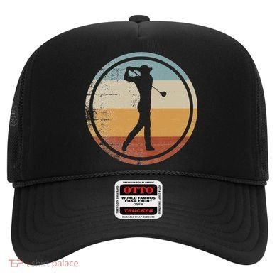 Retro Vintage Golfer Design Golf coach Hat