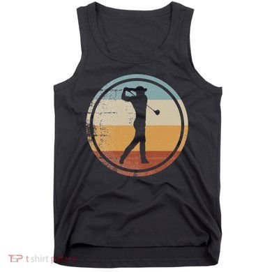 Retro Vintage Golfer Design Golf coach Tank Top