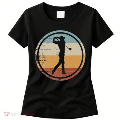 Retro Vintage Golfer Design Golf coach Women's T-Shirt