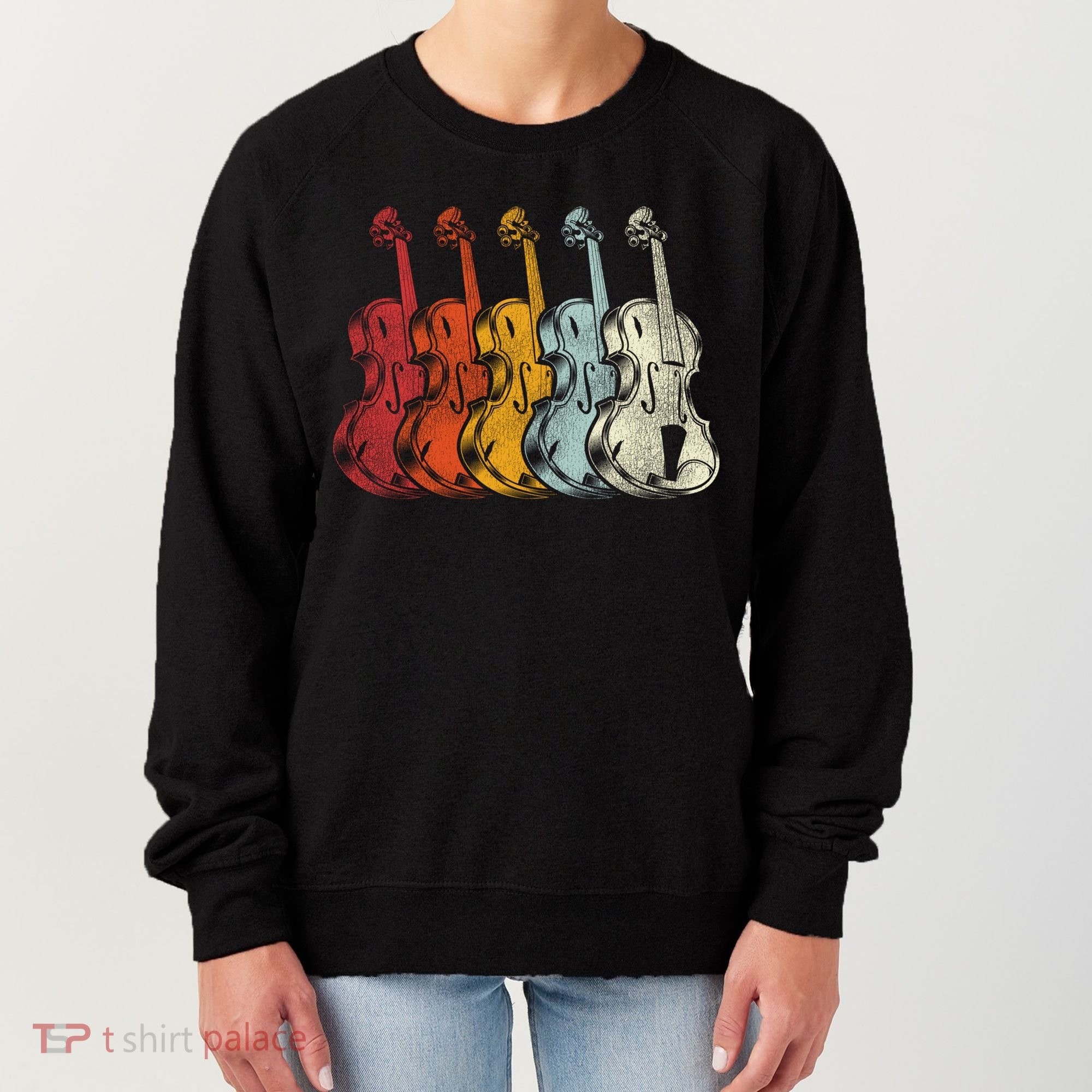 Retro Violin Gift Women's Sweatshirt