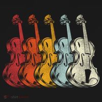 Retro Violin Gift Ornament thumb 1