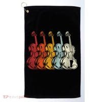 Retro Violin Gift Golf Towel thumb 0