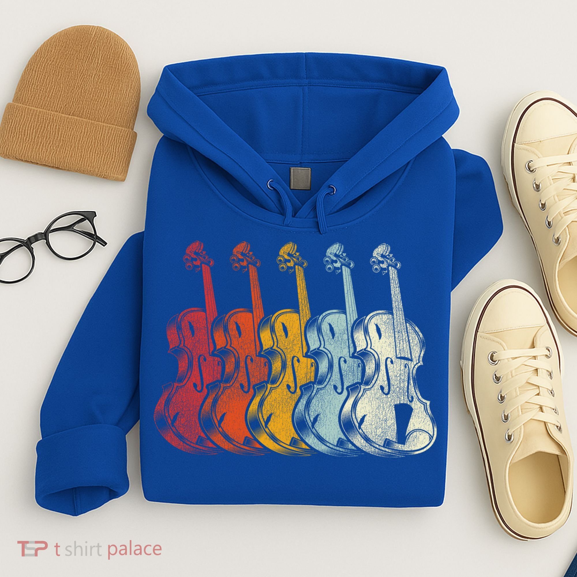 Retro Violin Gift Hoodie