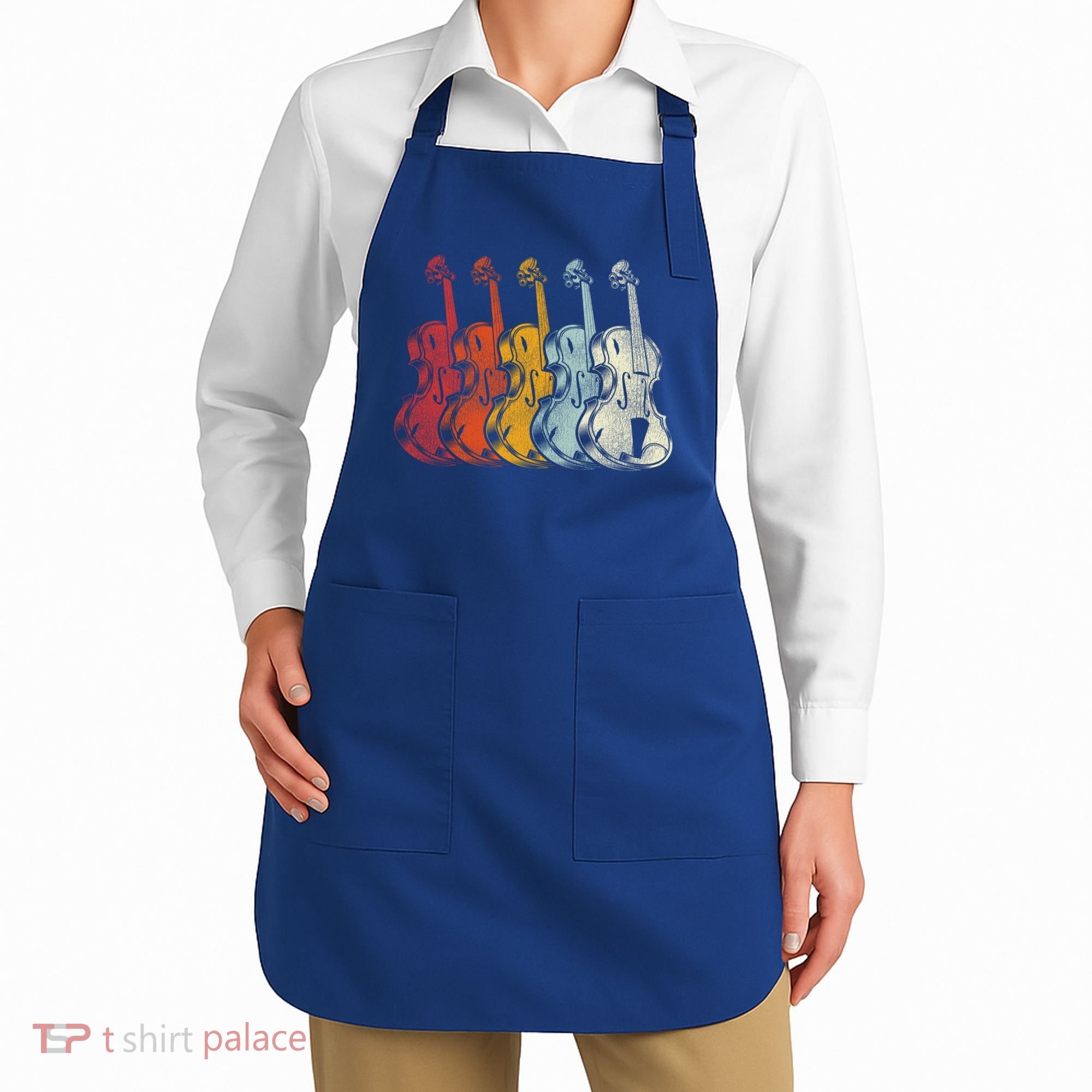 Retro Violin Gift Apron