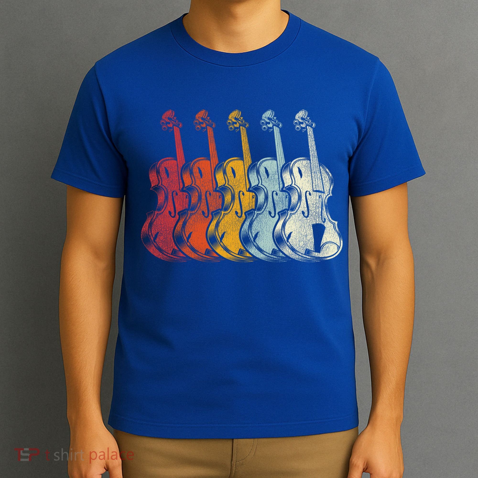 Retro Violin Gift T-Shirt