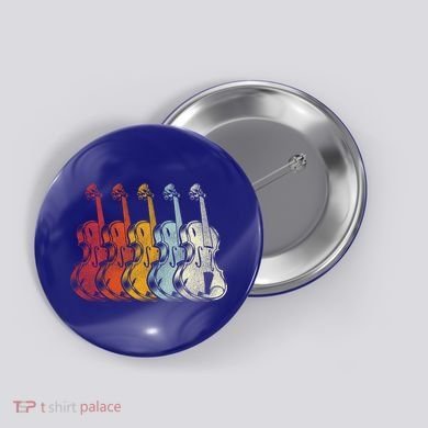 Retro Violin Gift Button