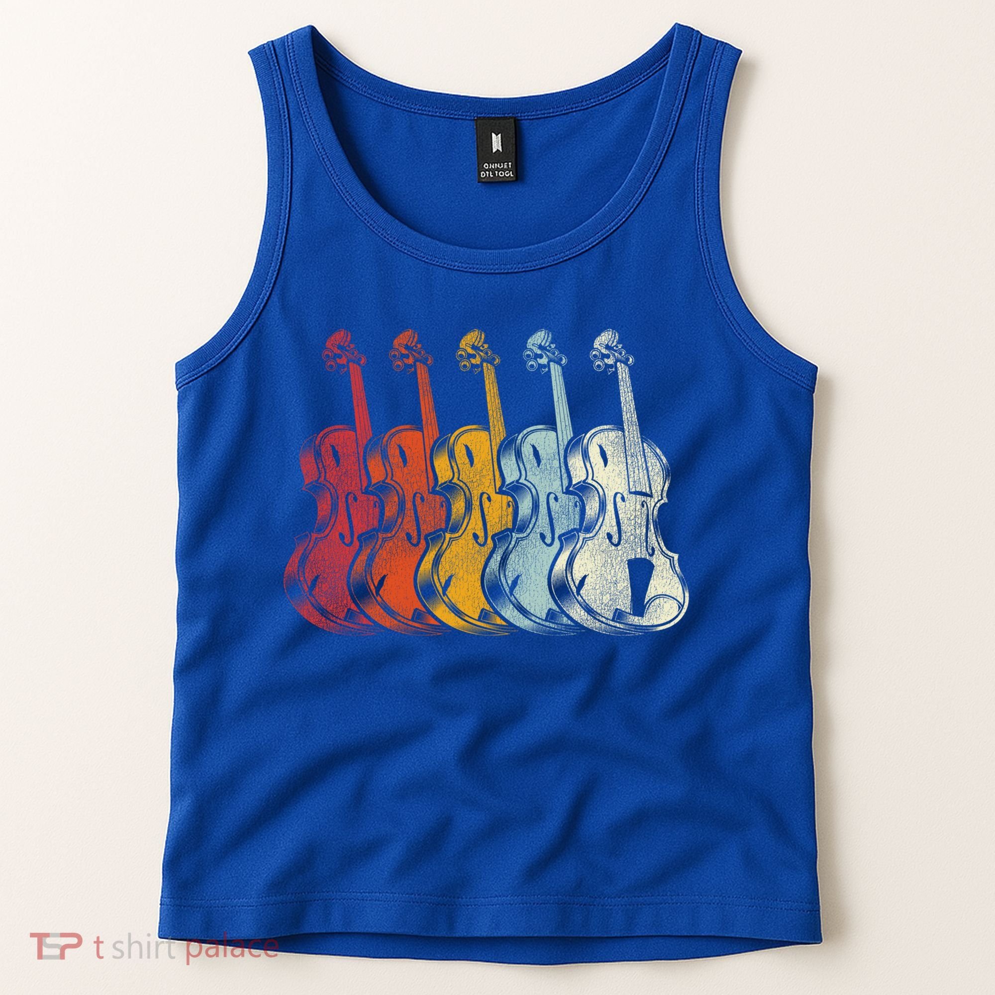Retro Violin Gift Tank Top