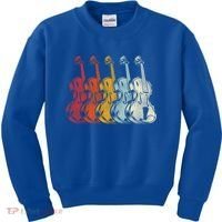 Retro Violin Gift Kids Sweatshirt thumb 0