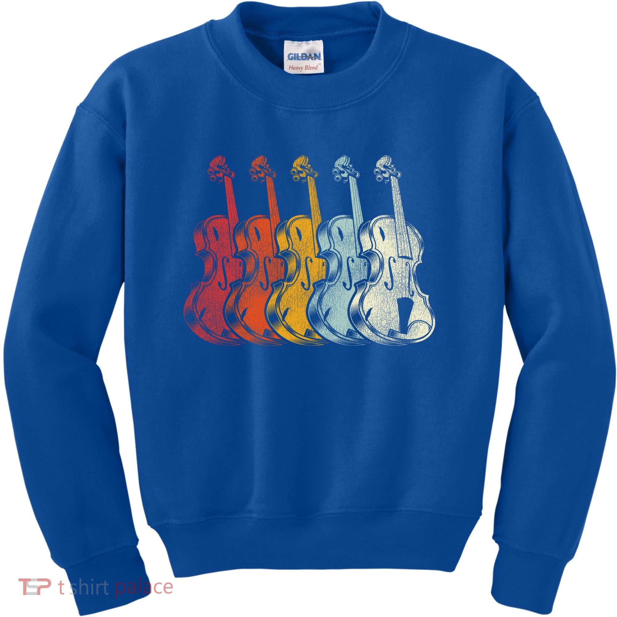 Retro Violin Gift Kids Sweatshirt