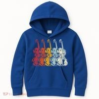 Retro Violin Gift Kids Hoodie thumb 0