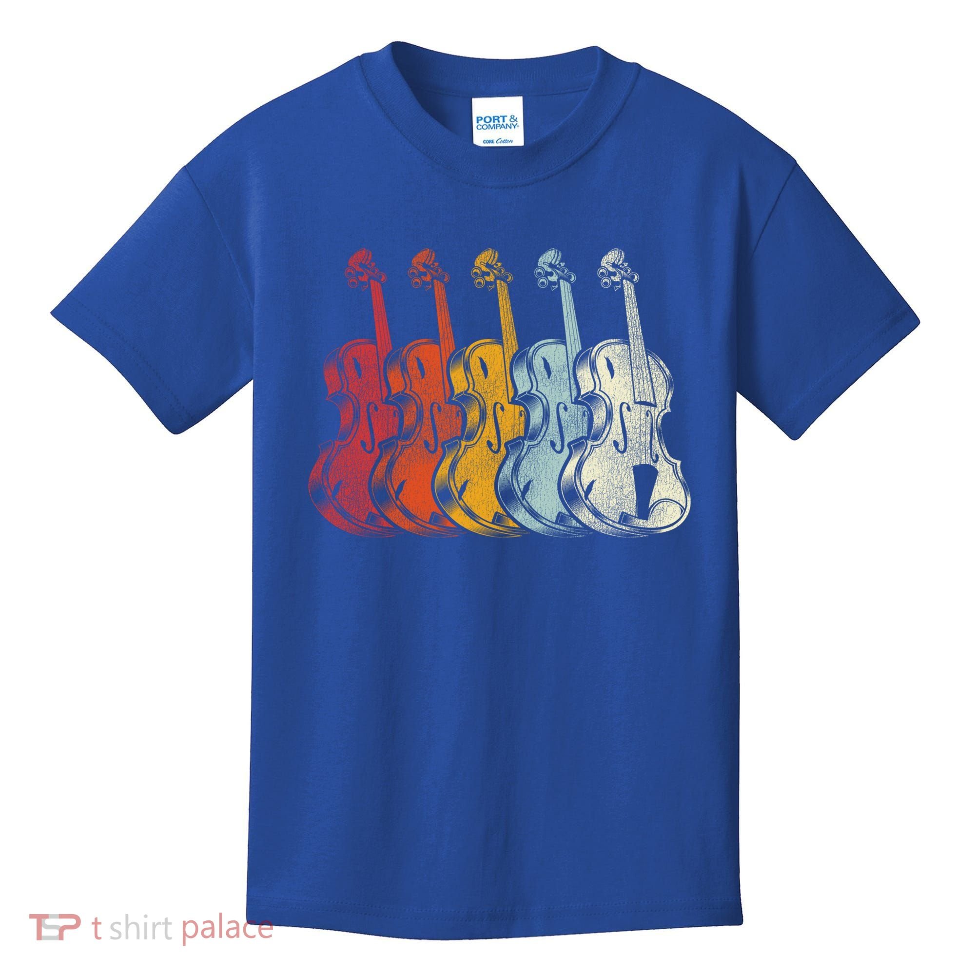 Retro Violin Gift Kids T-Shirt