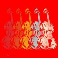 Retro Violin Gift Santa Hat thumb 1
