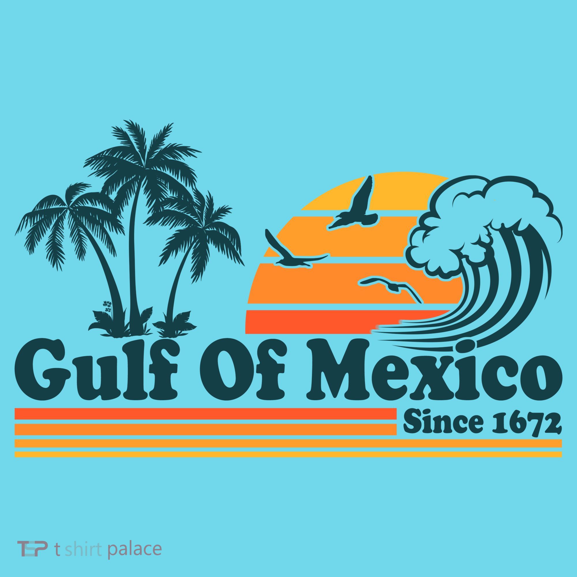 Retro Vintage Gulf Of Mexico Since 1672 T-Shirt
