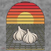 Retro Vaporwave Garlic For Garlicologists Chef Toddler Hoodie thumb 2