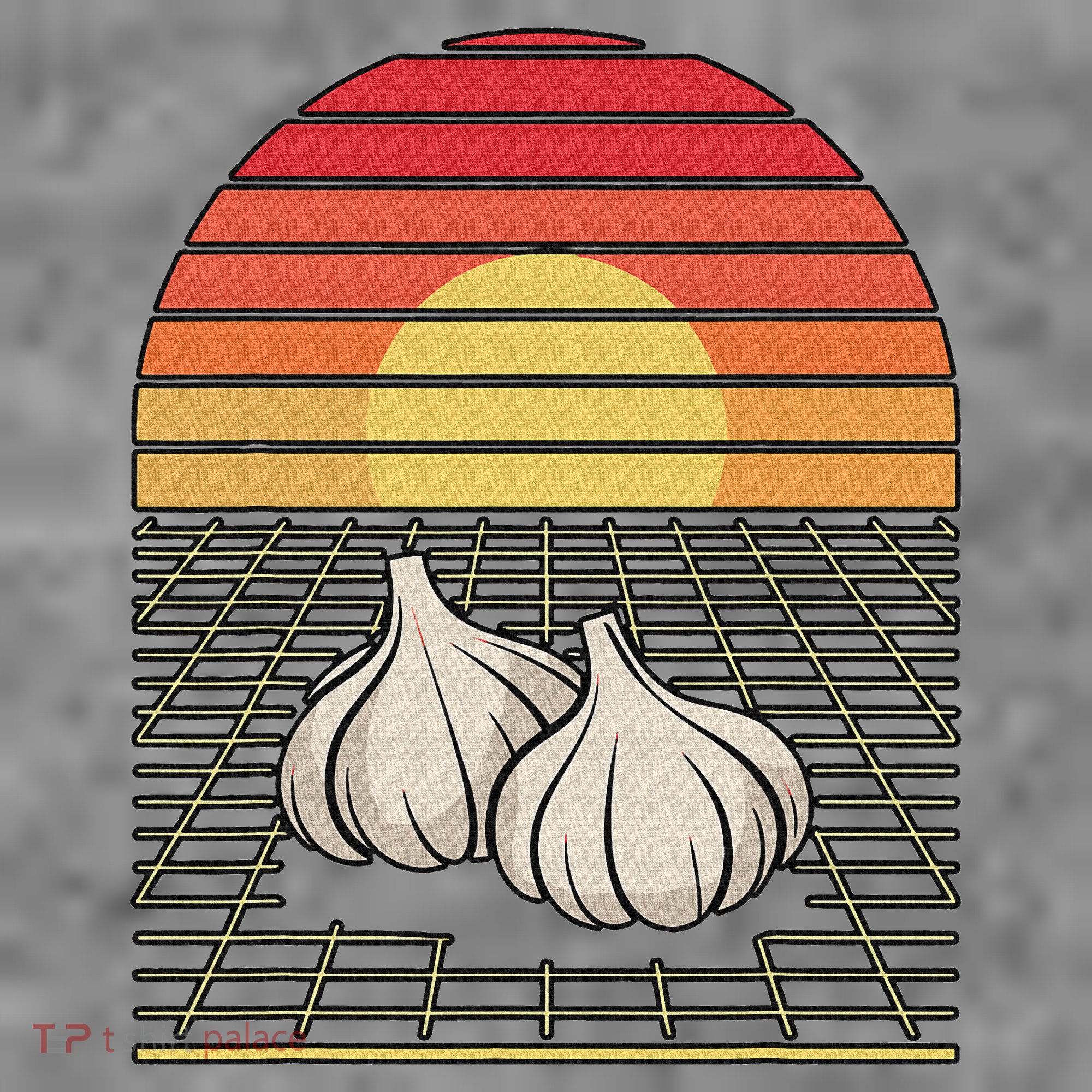 Retro Vaporwave Garlic For Garlicologists Chef Toddler Hoodie
